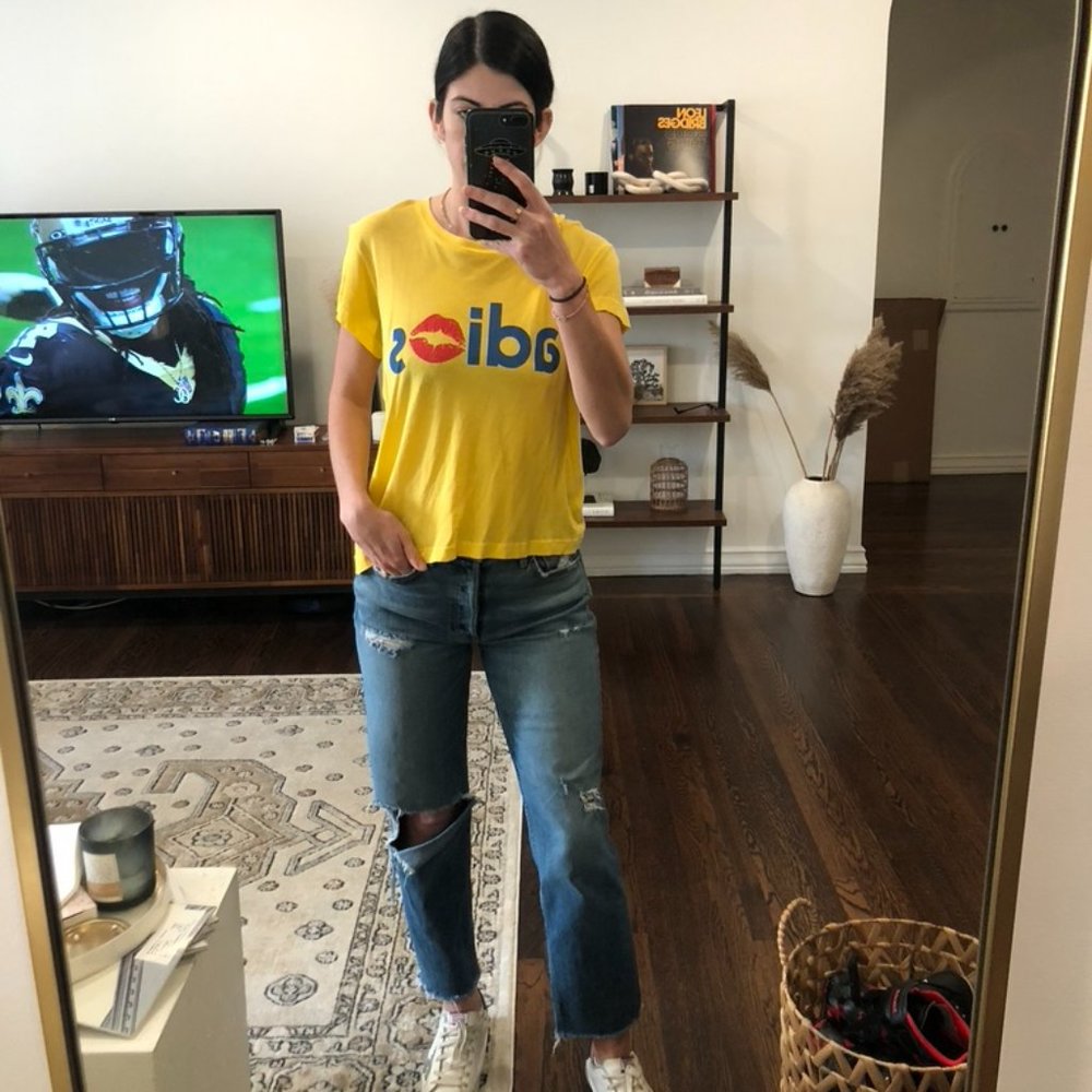 Yellow Wildfox Graphic Tee